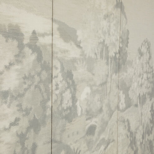 Daliyah Custom Printed Fabric / Sesame White Cabinet