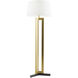 Newman 65.5 inch 150 watt Antique Brass Floor Lamp Portable Light