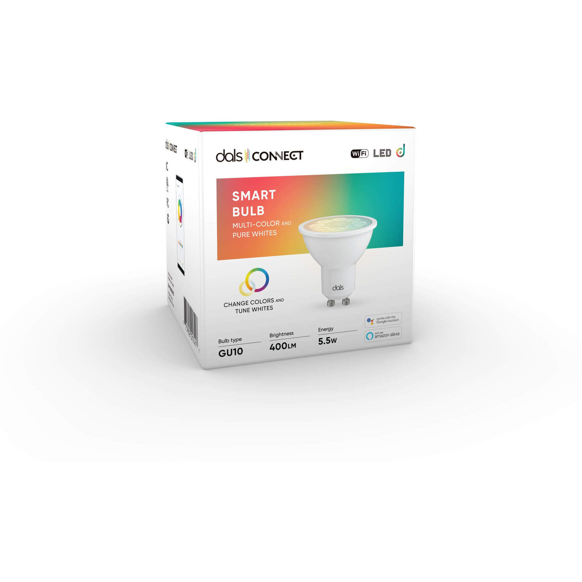 GU10 Smart 5.5 watt 120V RGB + CCT 2700K-6500K Bulb, Indoor