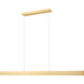 Hudson LED 72 inch Gold Linear Chandelier Ceiling Light