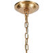 Abaca 8 Light 36 inch Satin Brass Chandelier Ceiling Light