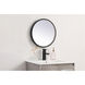 Pier 18 X 18 inch Black LED Mirror