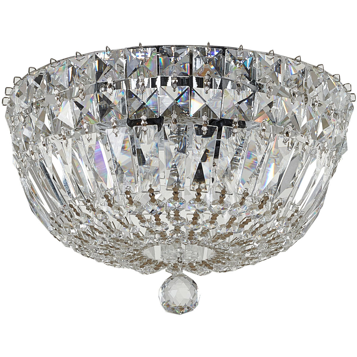 Canada 4 Light 10 inch Chrome Flush Mount Ceiling Light