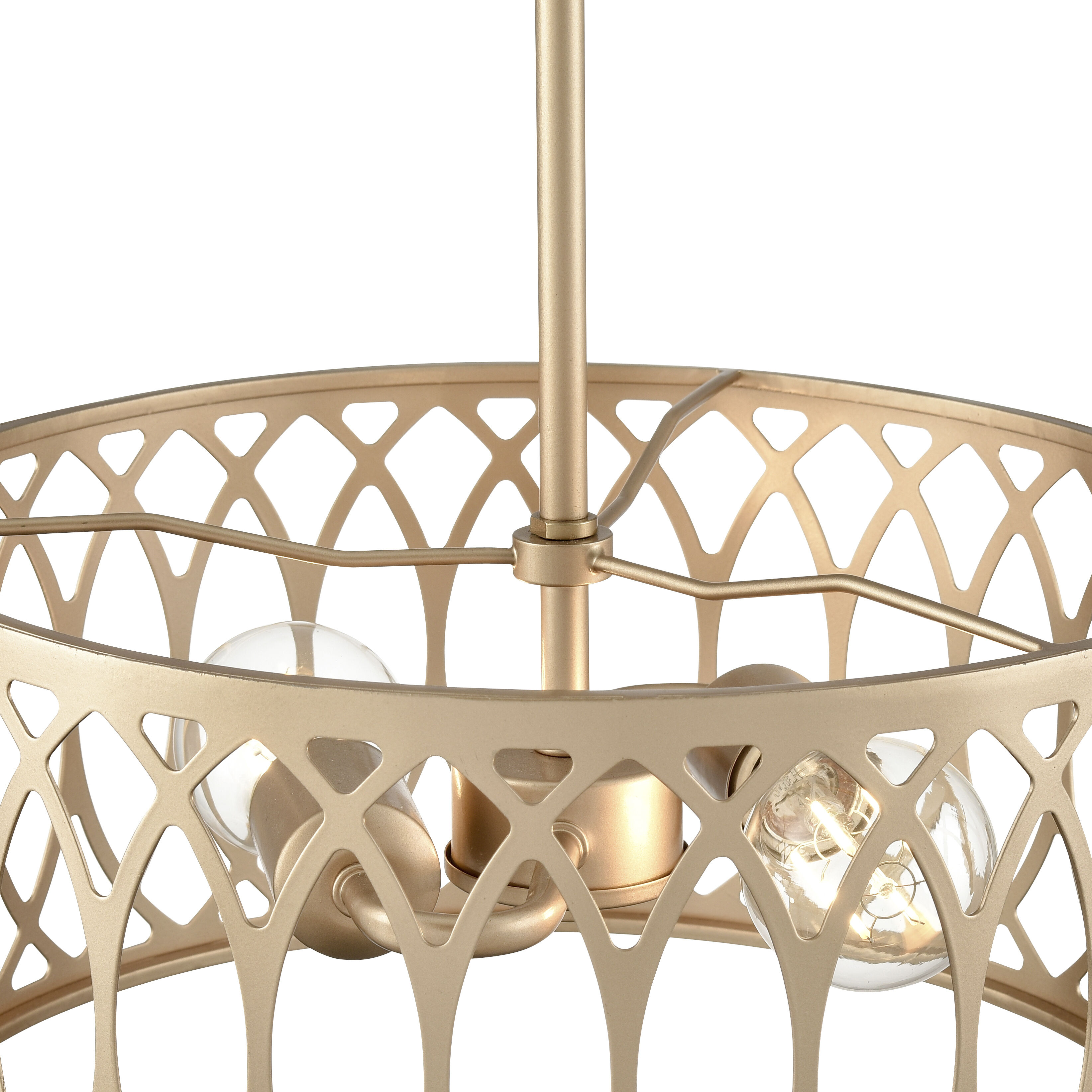 Arelyn 2 Light 13 inch Painted Modern Gold Pendant Ceiling Light