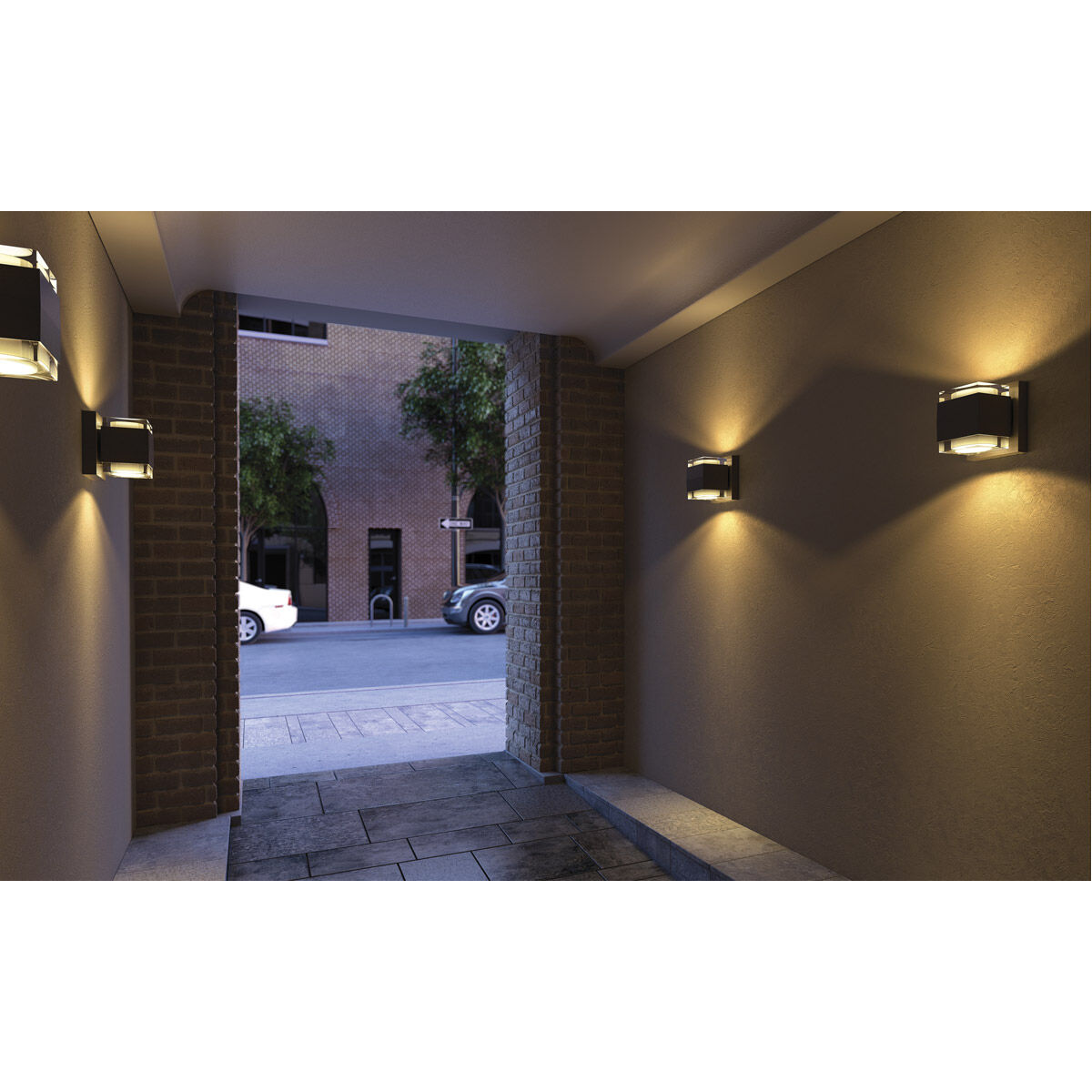 Sean Lavin Voto LED 8.3 inch Bronze Outdoor Wall Light