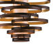Vertigo 3 Light 23 inch Bronze / Gold Leaf Pendant Ceiling Light