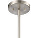 Market Square 1 Light 5 inch Brushed Nickel Mini Pendant Ceiling Light
