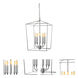 Austin 5 Light 15 inch Aged Silver Foyer Lantern Ceiling Light