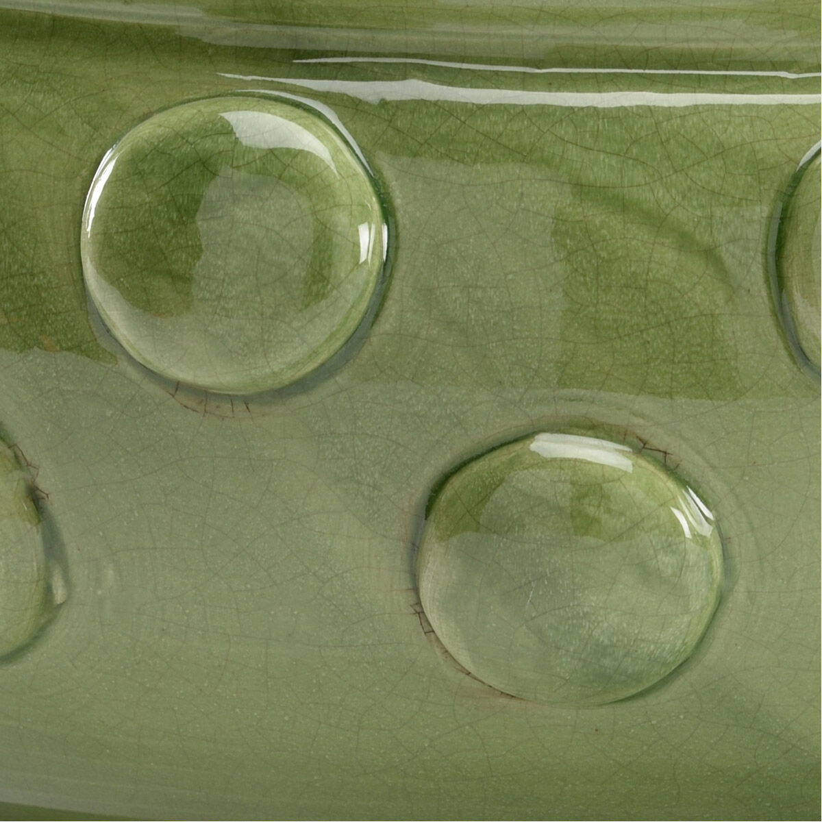 Wildwood Green Crackle Glaze Centerpiece