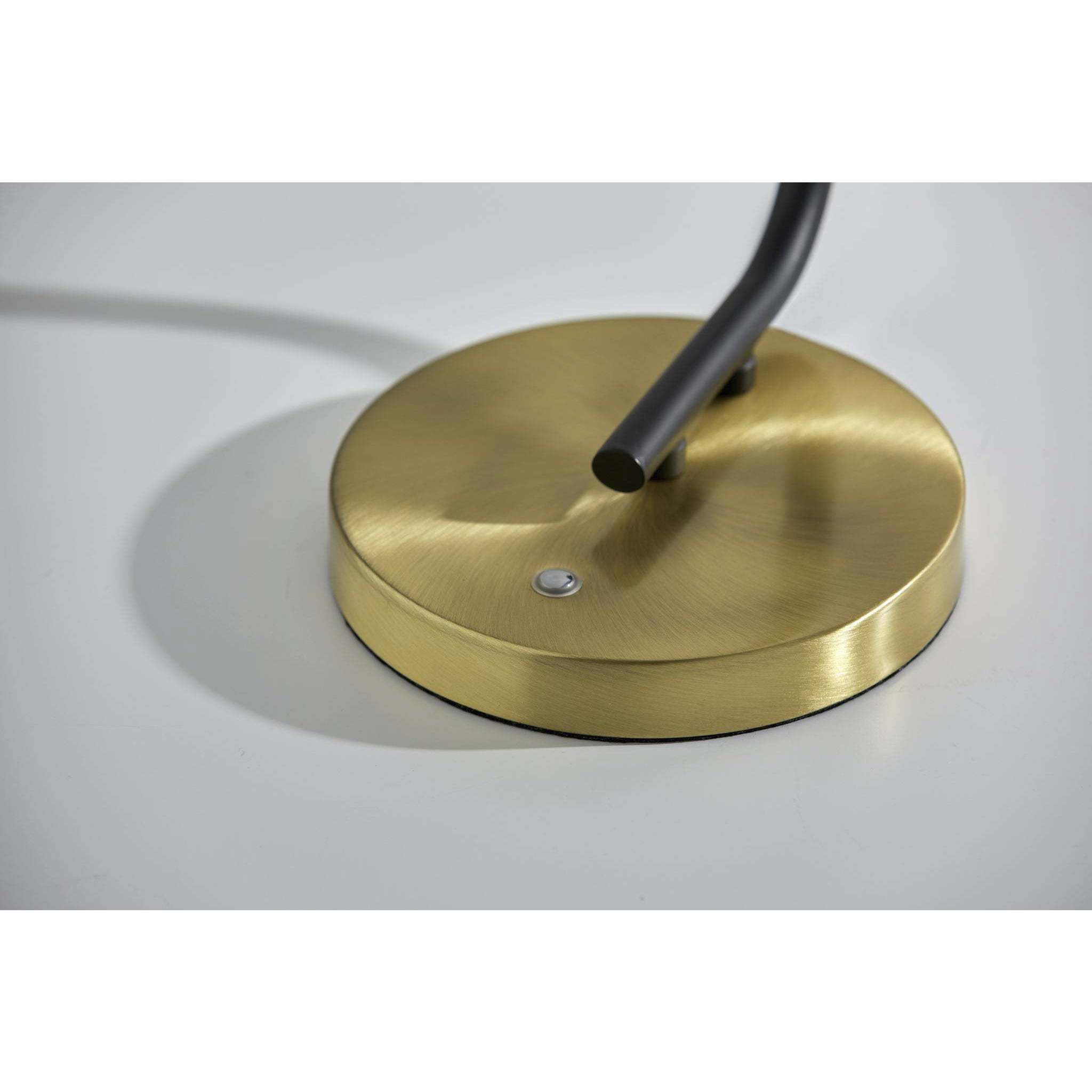 Sophia 21.65 inch 9.00 watt Black and Antique Brass Desk Lamp Portable Light