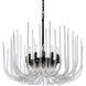 Astoria 12 Light 29.5 inch Satin Brushed Black Chandelier Ceiling Light