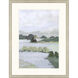 Here Comes the Sun Green and Neutral and White Framed Art