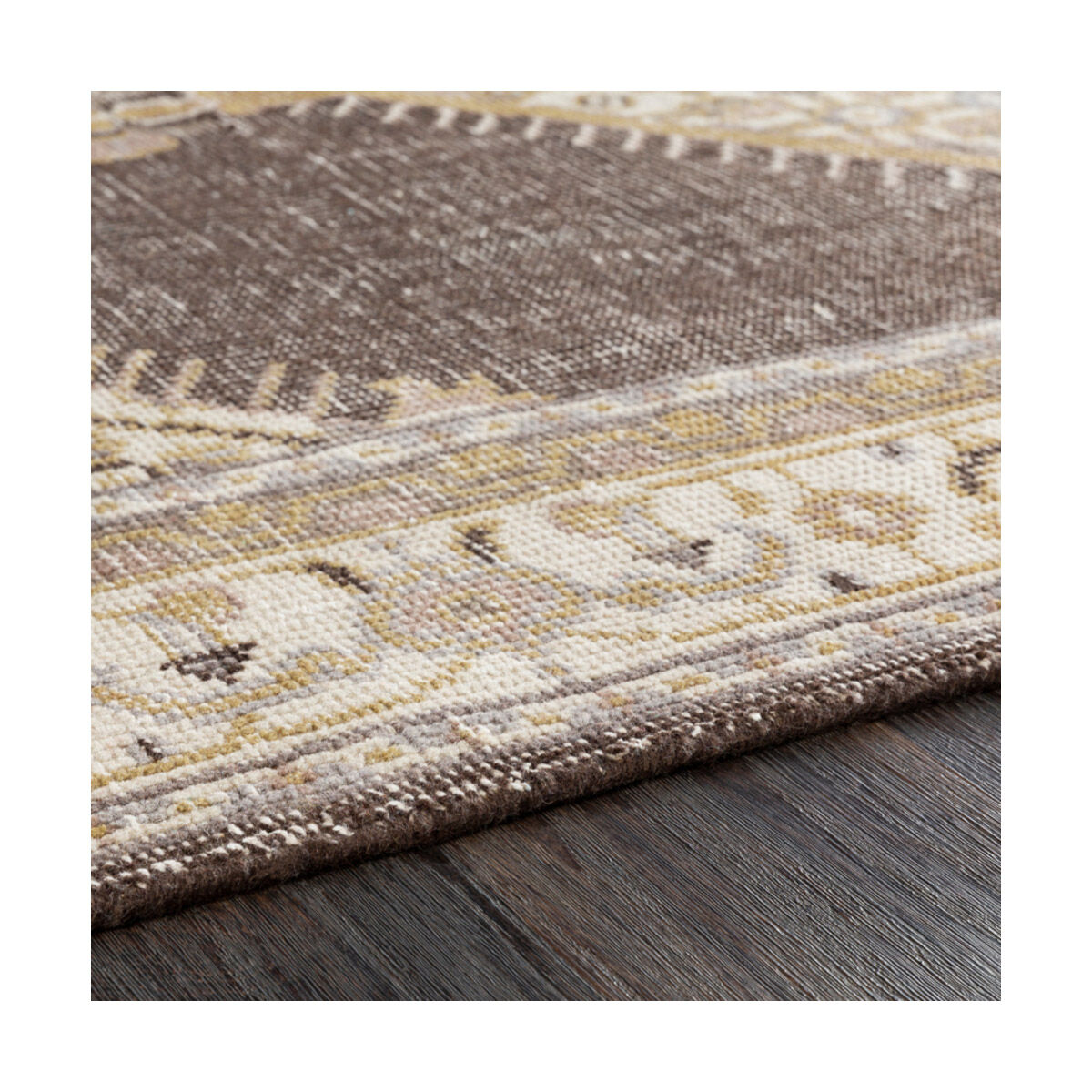 Zahra 102 X 66 inch Camel/Light Gray/Medium Gray/Dark Brown/Ivory Rugs, Wool
