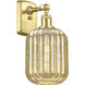 Ballston Preston Armed Sconce Wall Light in Satin Gold, Mercury