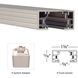 H Track 1 Light 120 Brushed Nickel Track Component Ceiling Light