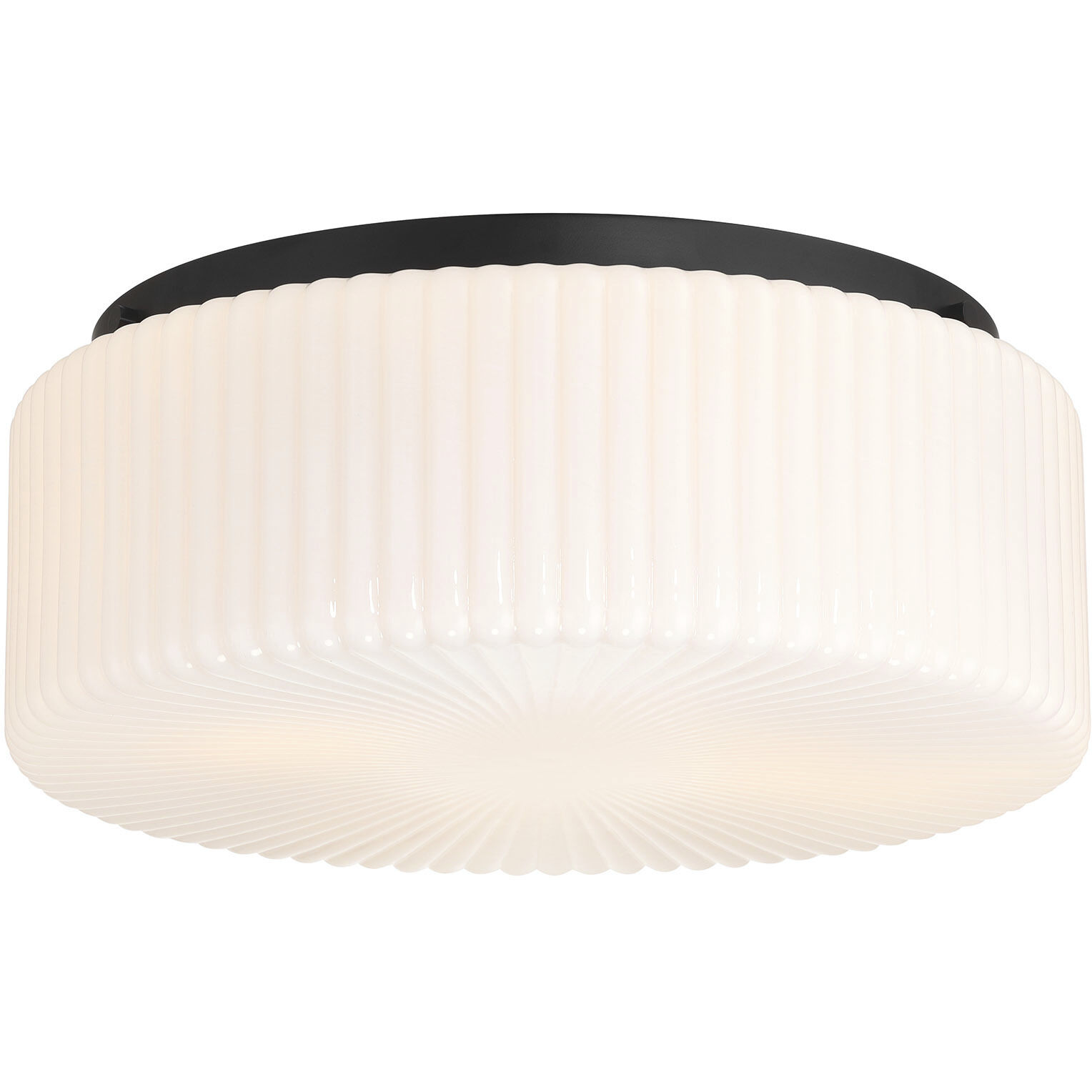 Edgemont 4 Light 20 inch Matte Black Flush Mount Ceiling Light