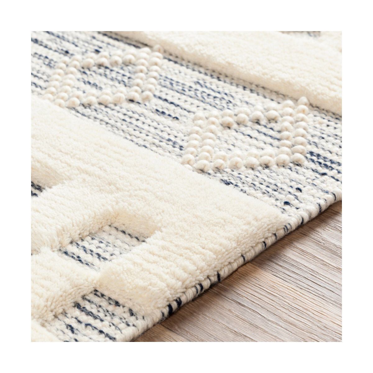 Nairobi 60 X 36 inch Black/Cream Rugs