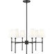 Adorra 6 Light 25.75 inch Matte Black Chandelier Ceiling Light
