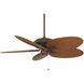 Blades Plastic Composite Palm Brown/Red 22 inch each Fan Blades