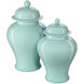 Celadon 14 X 9 inch Temple Jar, Small