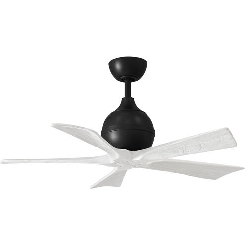 Atlas Irene-5 42 inch Matte Black with Matte White Blades Ceiling Fan, Atlas