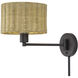 Weavington 15.5 inch 40 watt Bronze Swing Arm Wall Lamp Wall Light