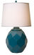 Jewel 30 inch 150 watt High Gloss Teal. Table Lamp Portable Light