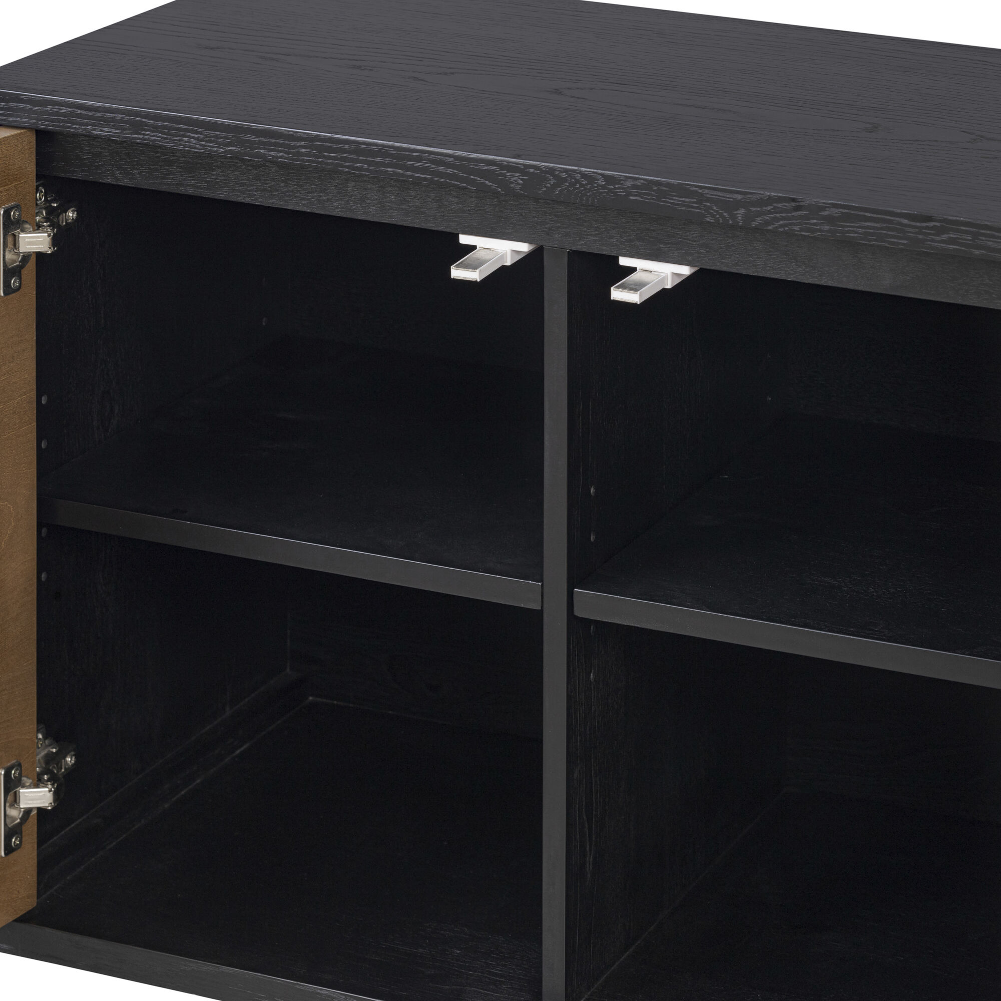 Parker 48 inch Black/Walnut/White Ashe/Cherry/Black Oak Credenza