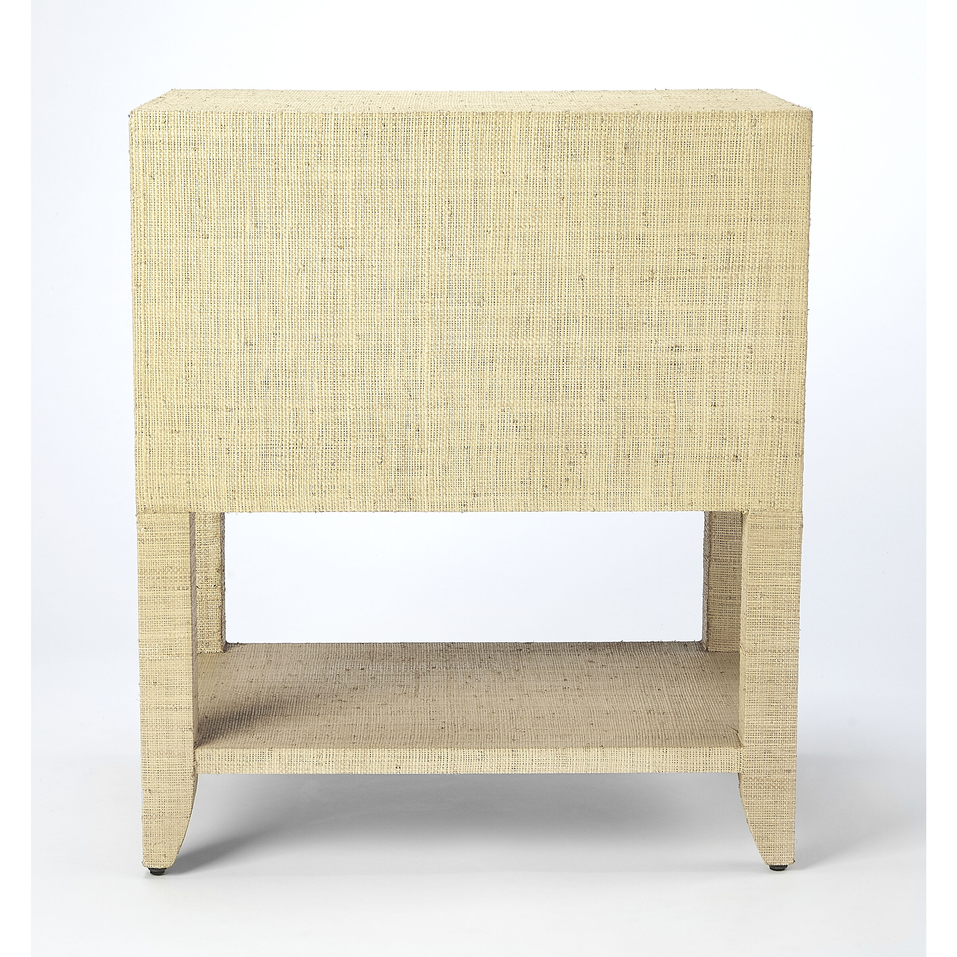 Butler Loft Amelle  28 X 24 inch Cream Raffia Accent Table