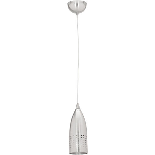 Tomahawk LED 5 inch Brushed Steel Pendant Ceiling Light