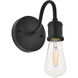 Serif 1 Light 5 inch Black Wall Sconce Wall Light