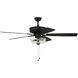 Pro Plus 101 52 inch Flat Black with Flat Black/Grey Wood Blades Contractor Ceiling Fan
