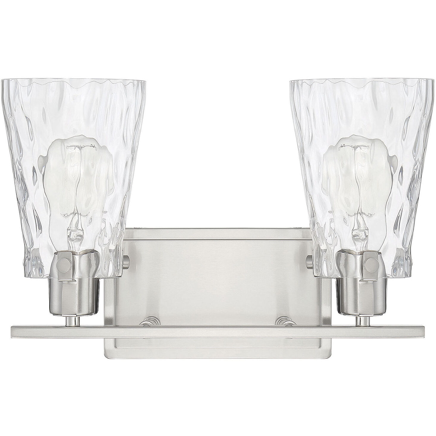 Vaughan 2 Light 14.25 inch Satin Nickel Bathroom Vanity Light Wall Light