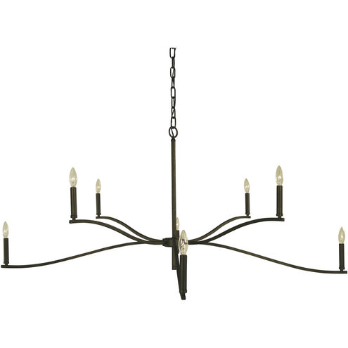 Bridgeport 8 Light 60 inch Iron Foyer Chandelier Ceiling Light