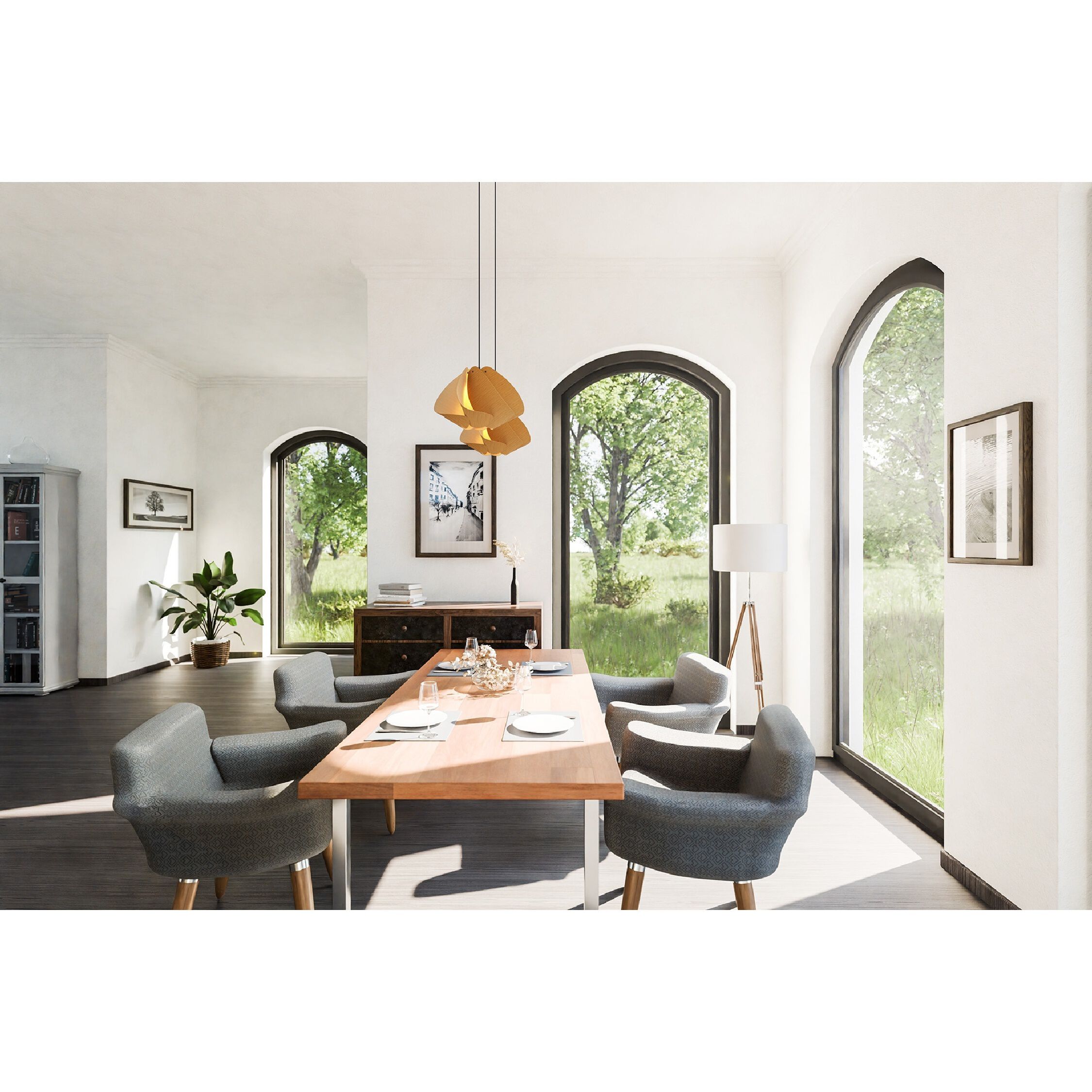 Matilda 1 Light 17.4 inch Black/Petribi Pendant Ceiling Light in Petribi/Ash, 17 in