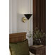Cortan 1 Light 8 inch Legacy Brass and Dark Bronze Bath Sconce Wall Light