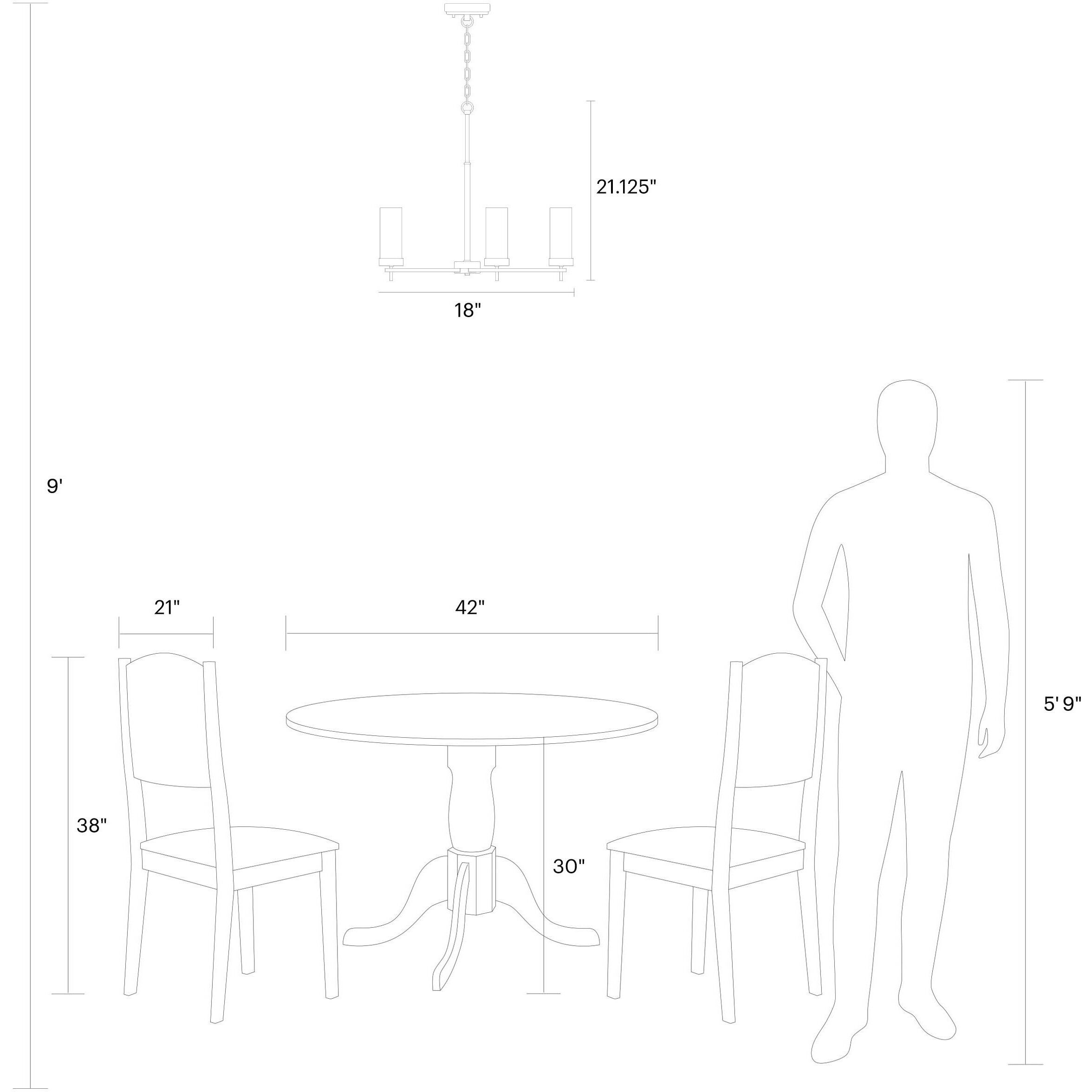 Sean Lavin Zire 3 Light 18 inch Brushed Nickel Chandelier Ceiling Light