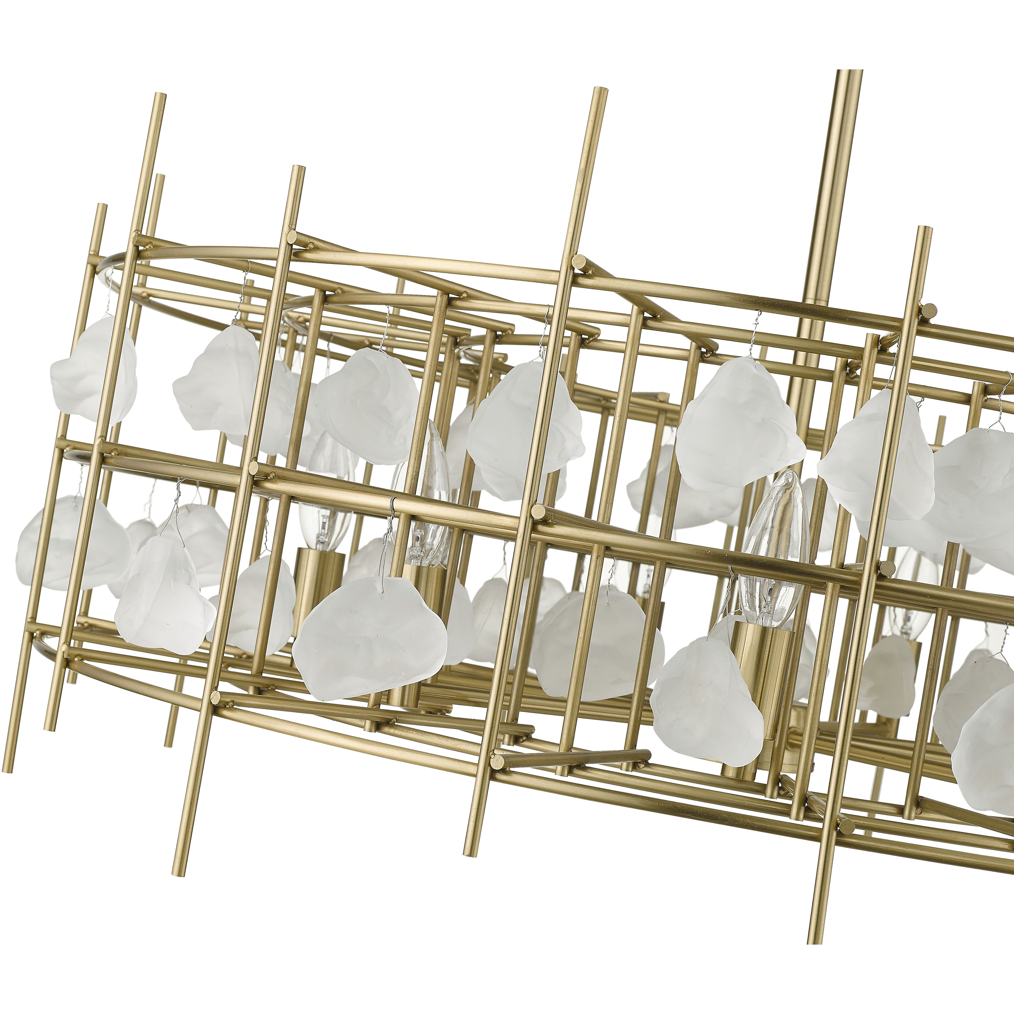 Garroway 9 Light 32 inch Aged Brass Chandelier Ceiling Light