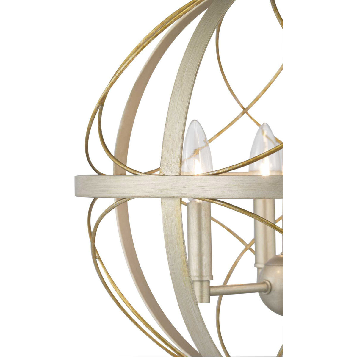 Brandywine 3 Light Silver Ridge Pendant Ceiling Light