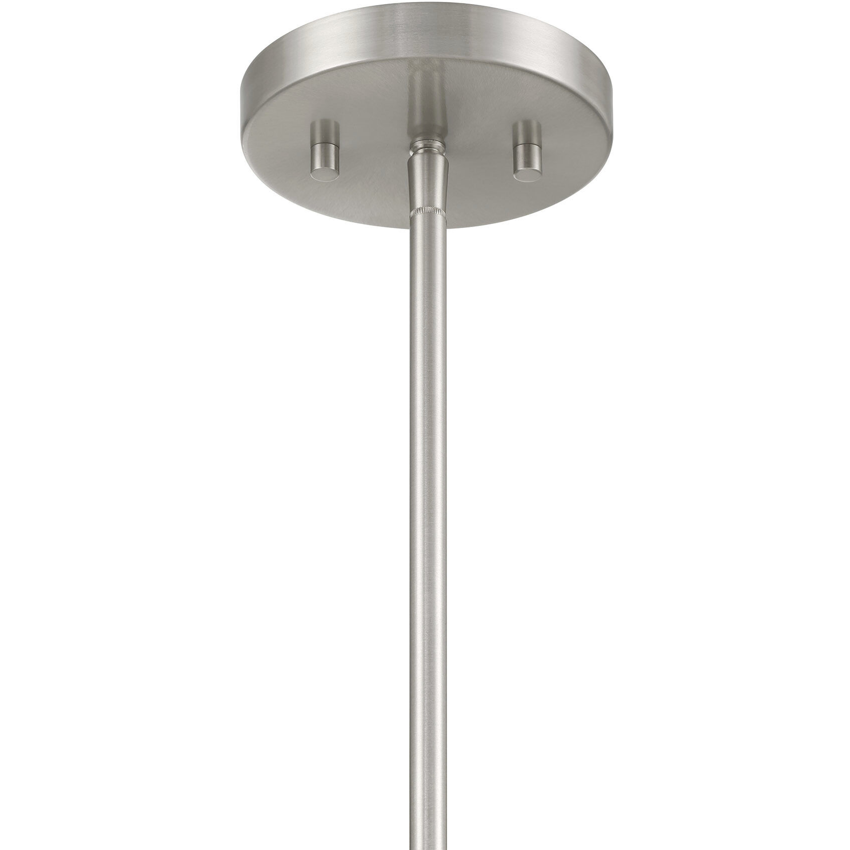 Transitional 2 Light 10 inch Brushed Nickel Chandelier Ceiling Light