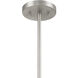 Transitional 2 Light 10 inch Brushed Nickel Chandelier Ceiling Light