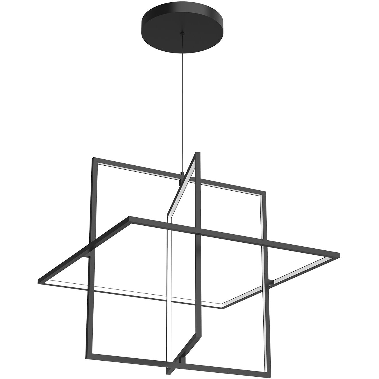 Mondrian Pendant Ceiling Light in Black