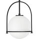 Somerset 1 Light 11.5 inch Black Indoor Pendant Ceiling Light