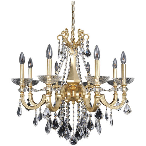 Barret 8 Light 29 inch French Gold - 24K Chandelier Ceiling Light in Firenze Clear