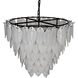 Lotus 8 Light 33 inch Matte Black Chandelier Ceiling Light, Extra Large