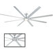 Hydra 120 inch Titanium Downrod Ceiling Fan in 2700K