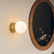 Alora Mood Fiona 1 Light 5.13 inch Brushed Gold Wall Sconce Wall Light
