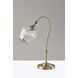 Bradford 23 inch 40.00 watt Antique Brass Desk Lamp Portable Light
