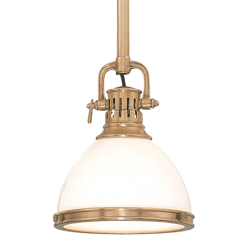 Randolph 1 Light 10 inch Aged Brass Pendant Ceiling Light