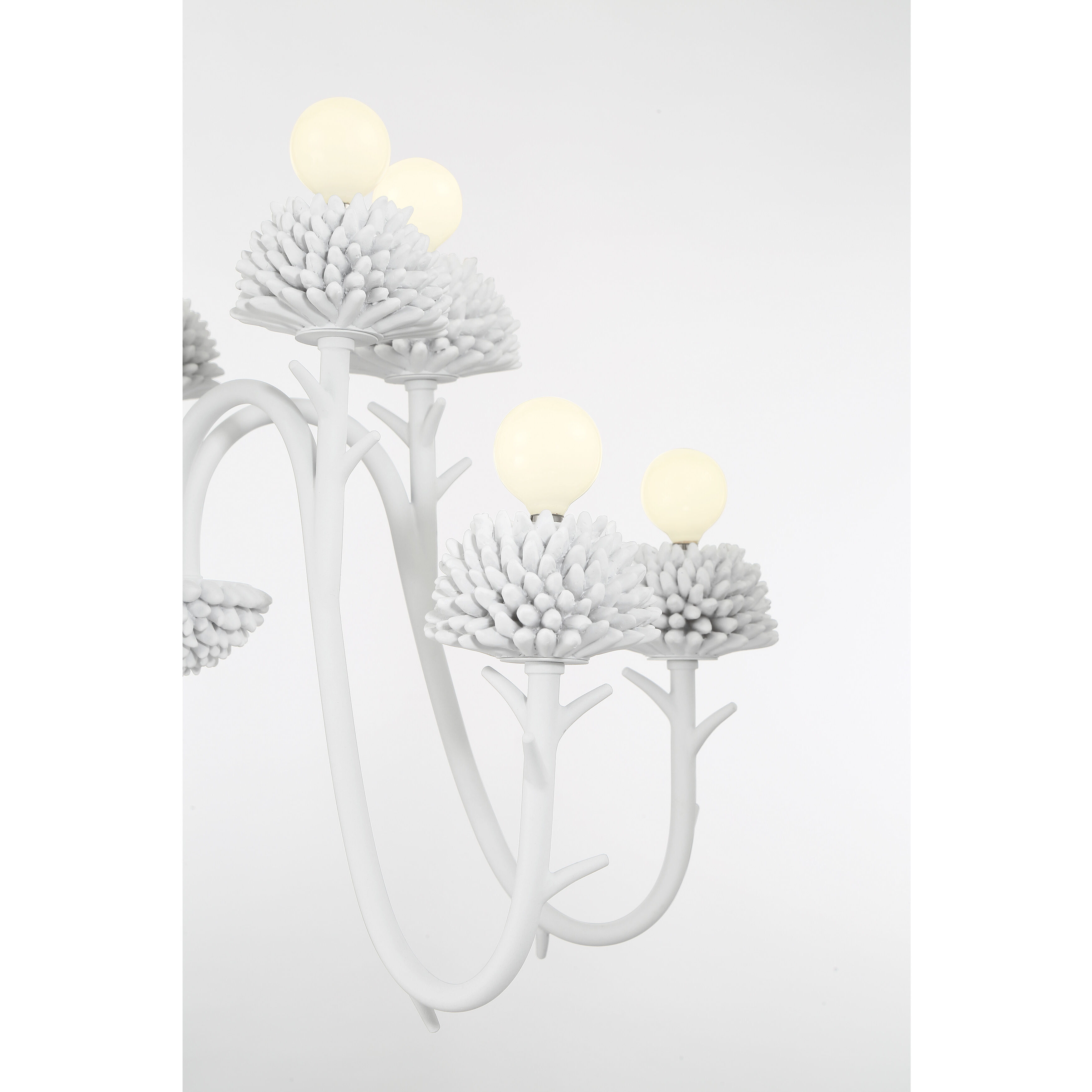 North Fork 10 Light 30 inch Sand White Chandelier Ceiling Light, Two Tier